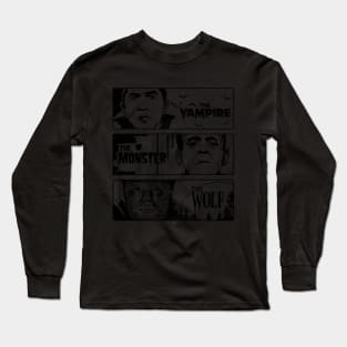 The Vampire The Monster and The Wolf II Long Sleeve T-Shirt